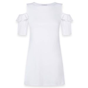 Anne Fontaine White Short Sleeve Tunic